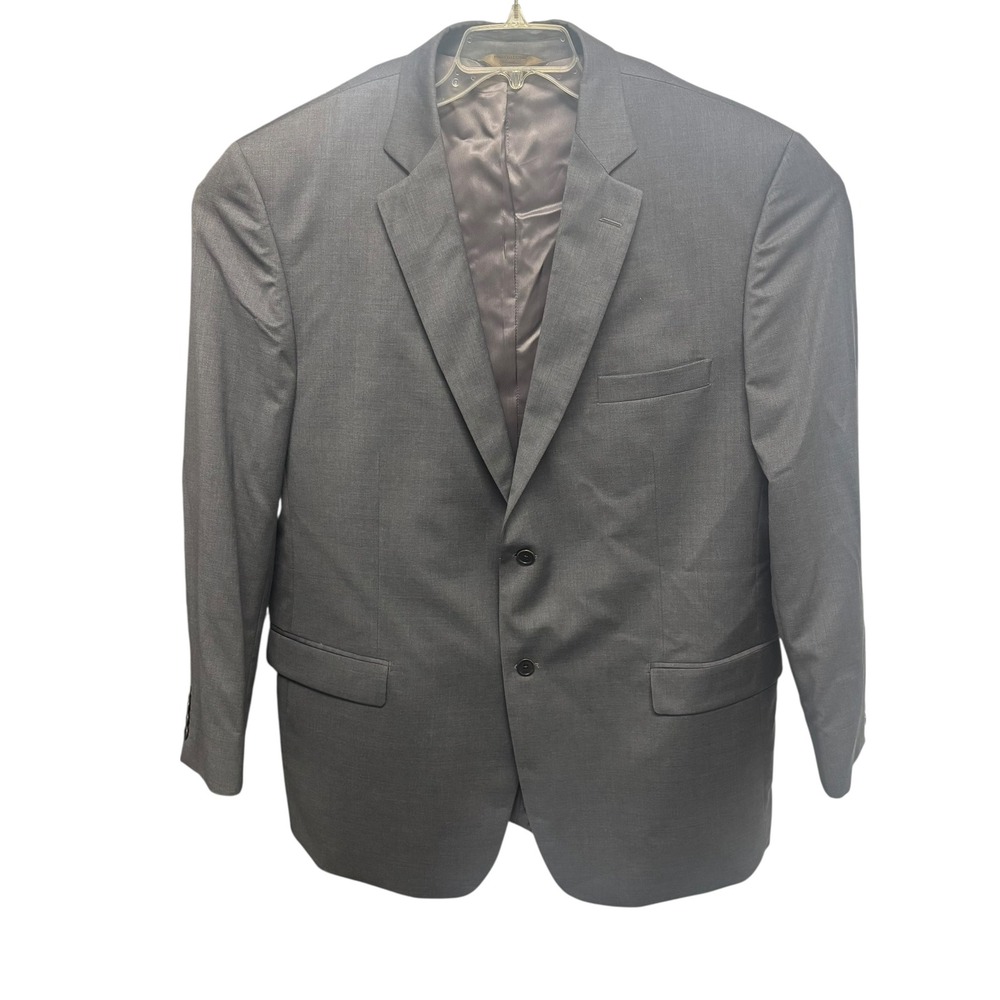 Pronto Uomo Signature Grey Wool Blazer Jacket Zignone Super 110s Italy‎ Mens 50L